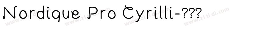 Nordique Pro Cyrilli字体转换